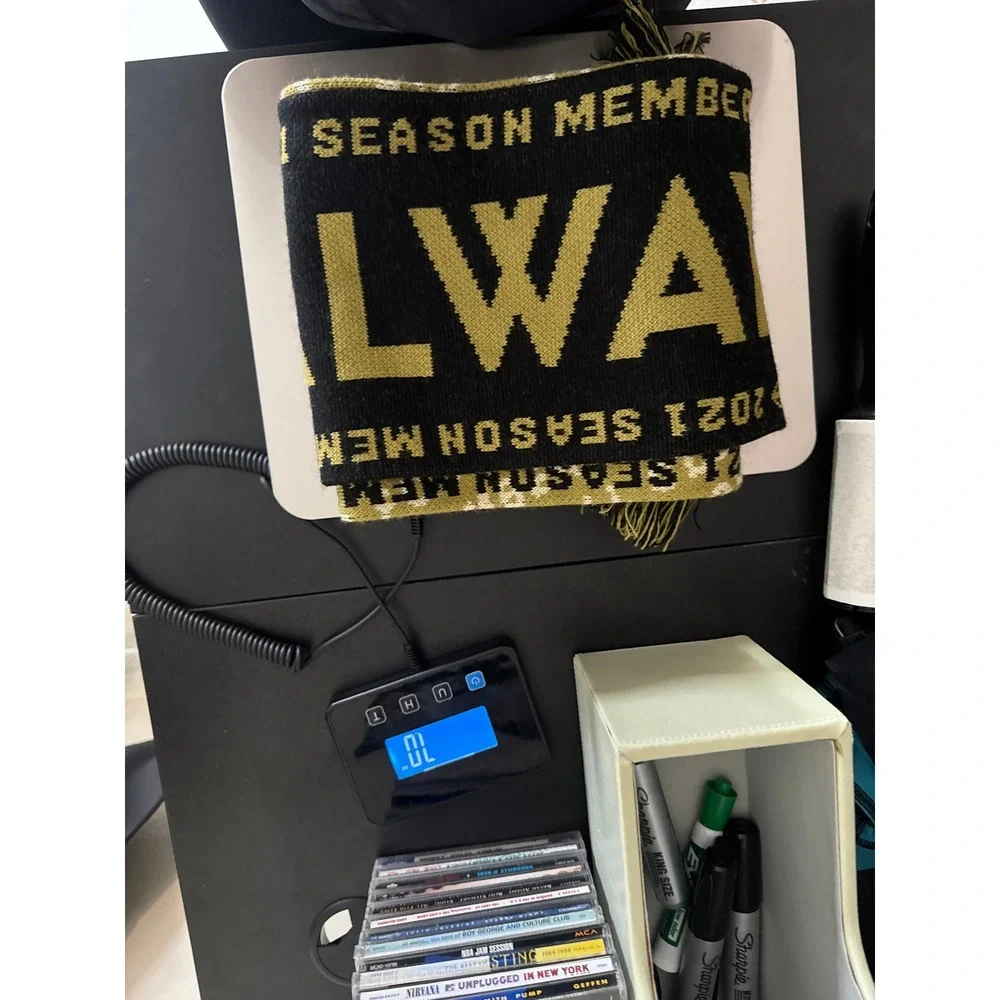 LAFC‎ Los Angeles Football Club 2021 Season Member Scarf Black Gold MLS Soccer